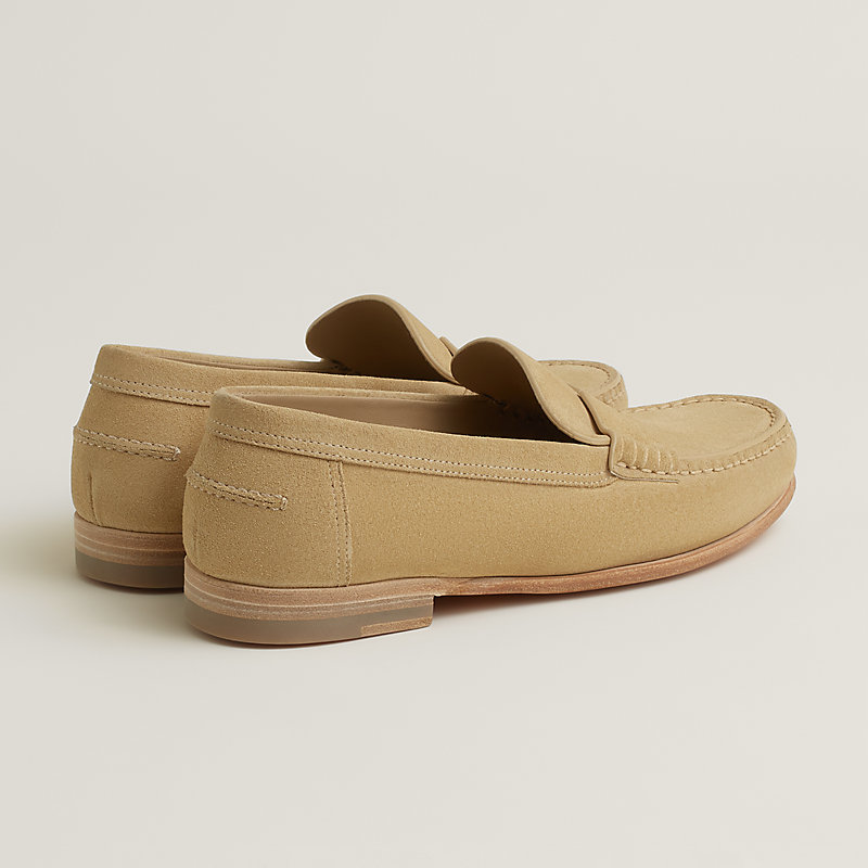 HERMES / エルメス | レザー バイカラー サイドジップ ワーク